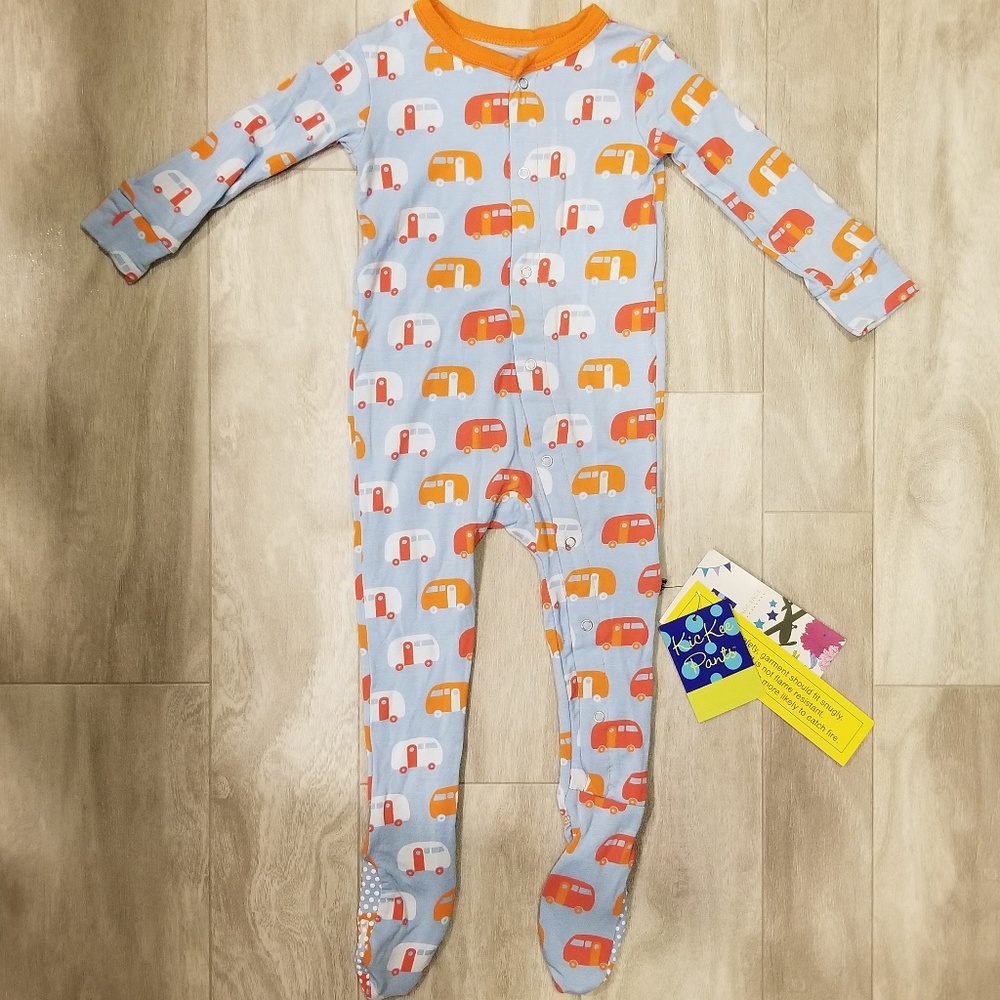 Kickee pants 9-12 pond camper footie